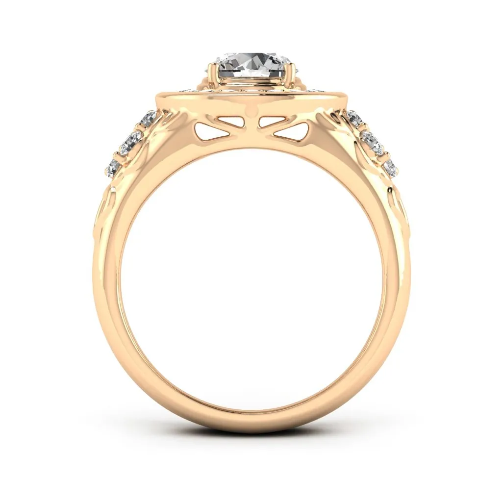 1.55 d.e.w. cts Katie Moissanite Ring