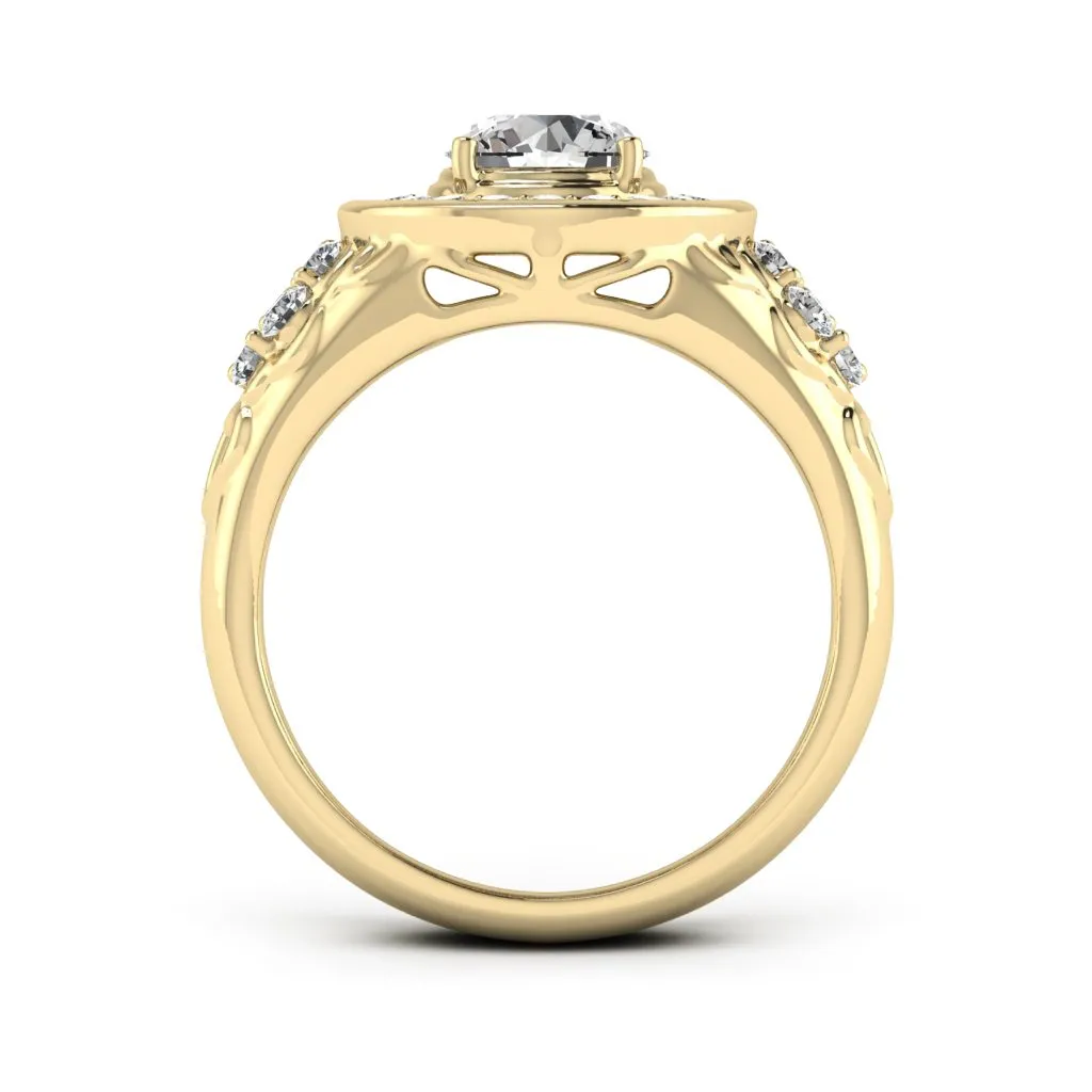 1.55 d.e.w. cts Katie Moissanite Ring