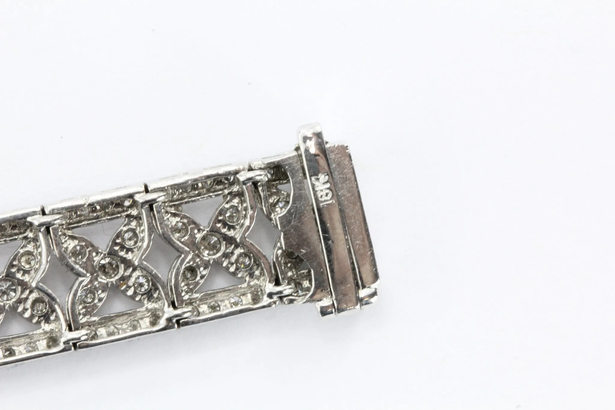 18K White Gold 4 CTTW Diamond Tennis Bracelet