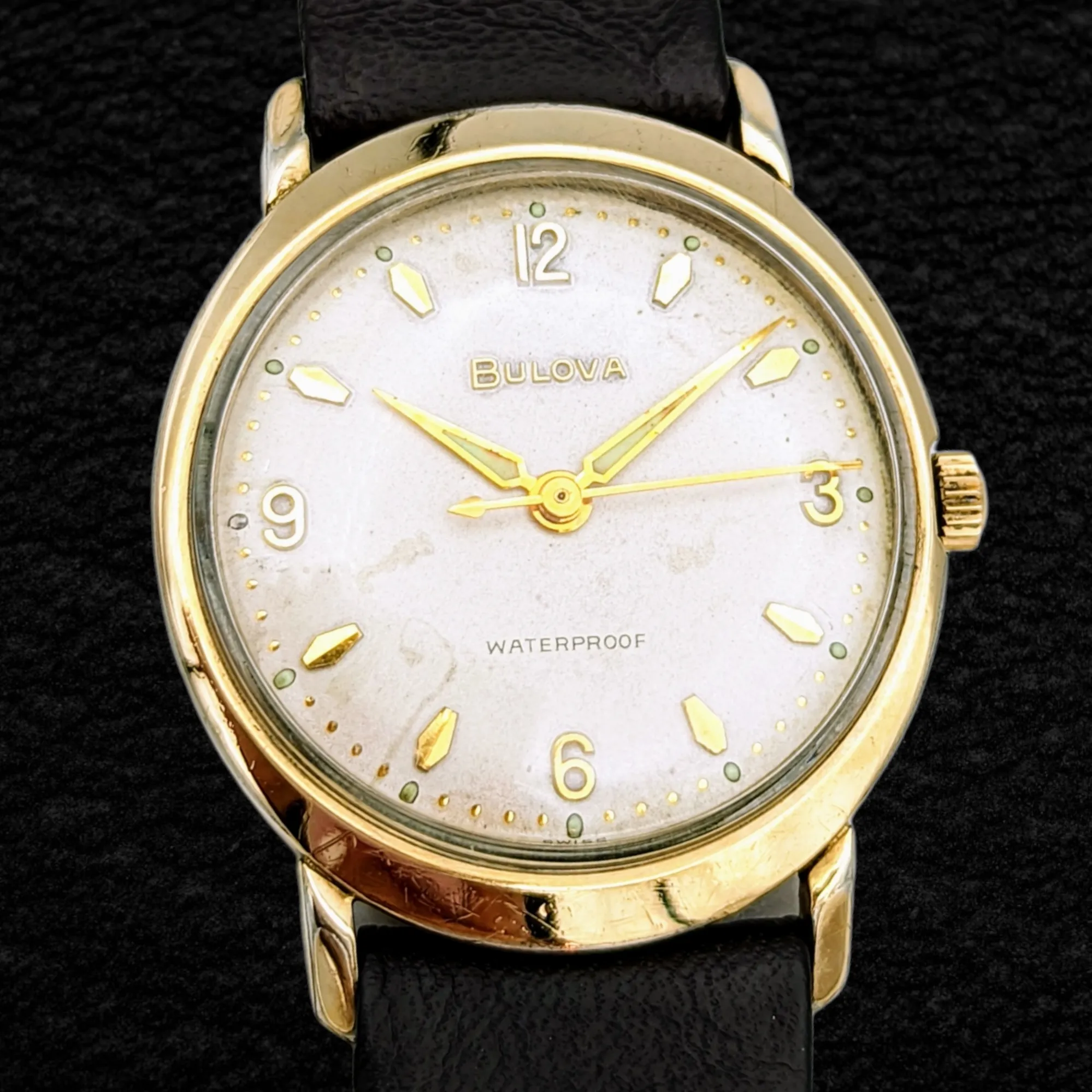 1961 BULOVA Sea King "J" Watch 17 Jewels Cal. 11AFC Swiss Made