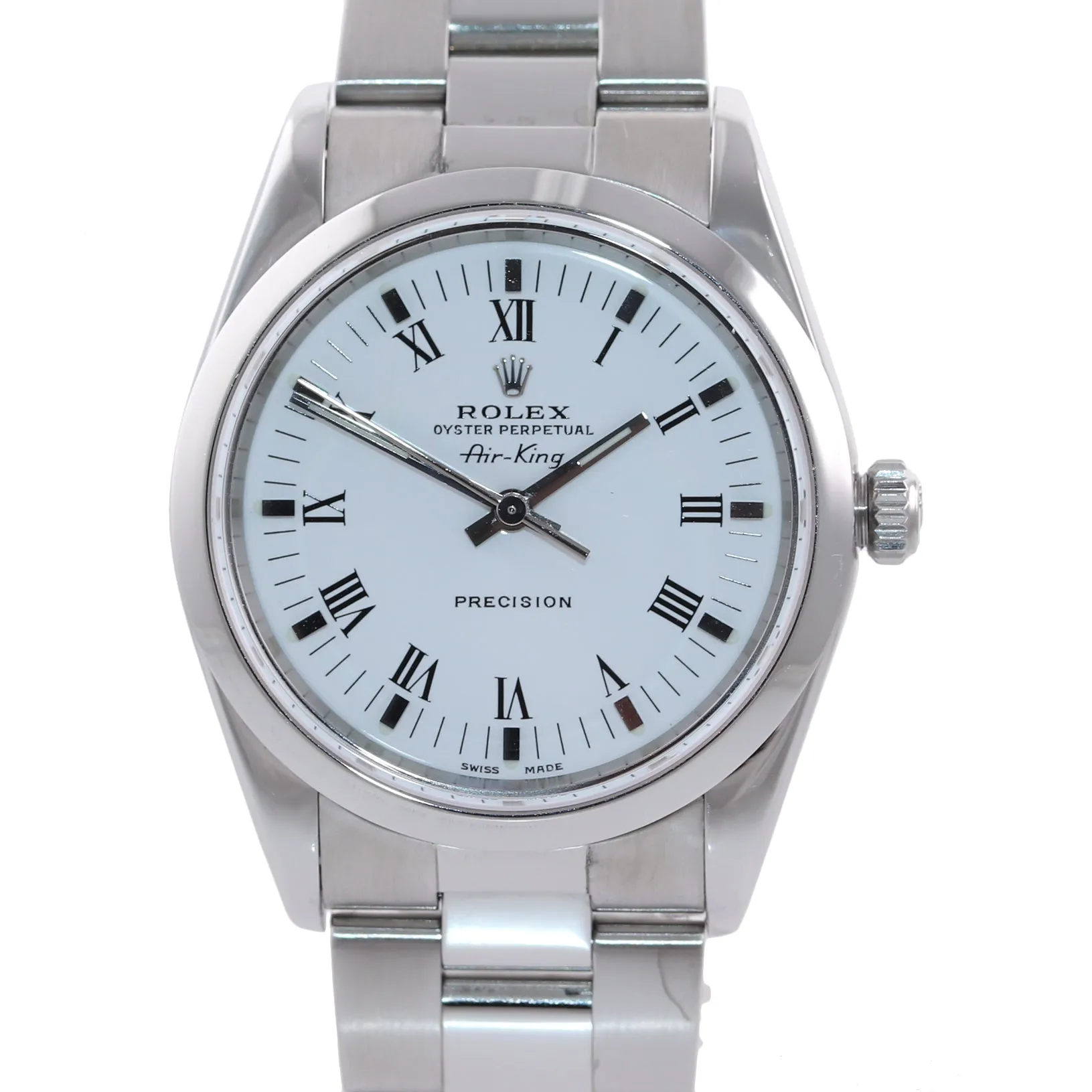 2007 MINT Rolex Oyster Perpetual Air-King Black 14000M 34mm Precision Watch Box