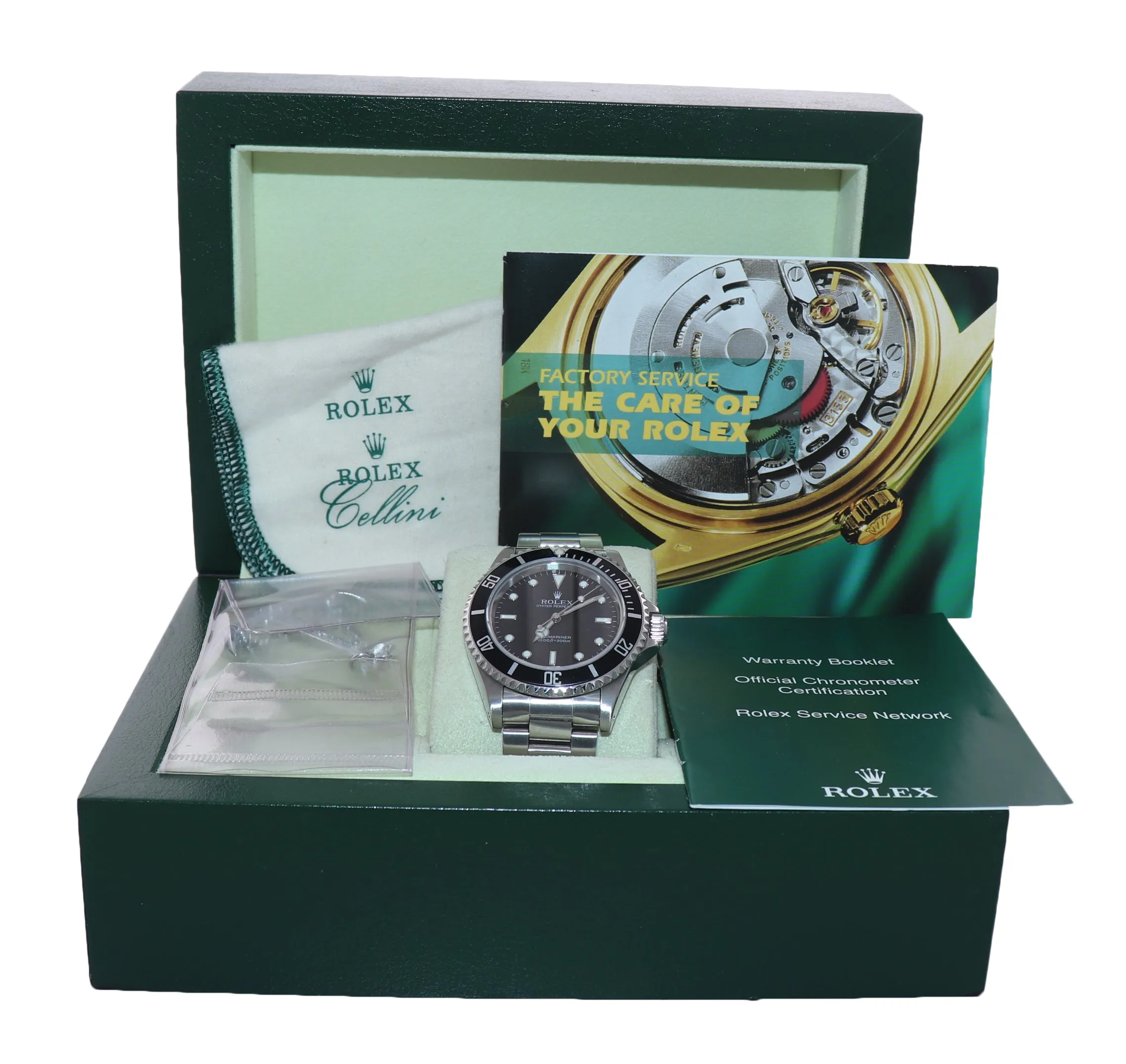 2007 Rolex Submariner Steel No-Date 14060M 40mm Black Dial Watch Box