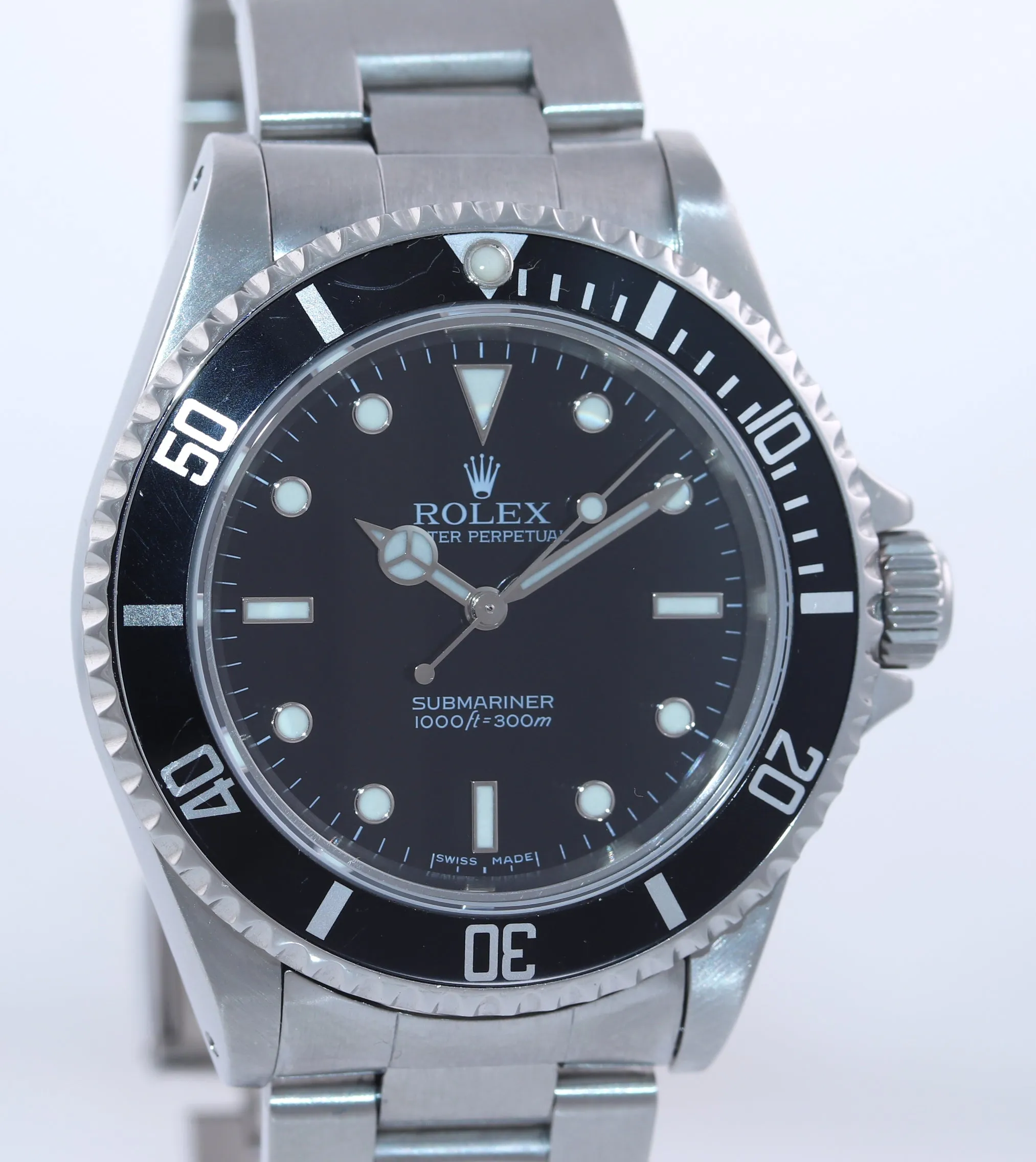 2007 Rolex Submariner Steel No-Date 14060M 40mm Black Dial Watch Box