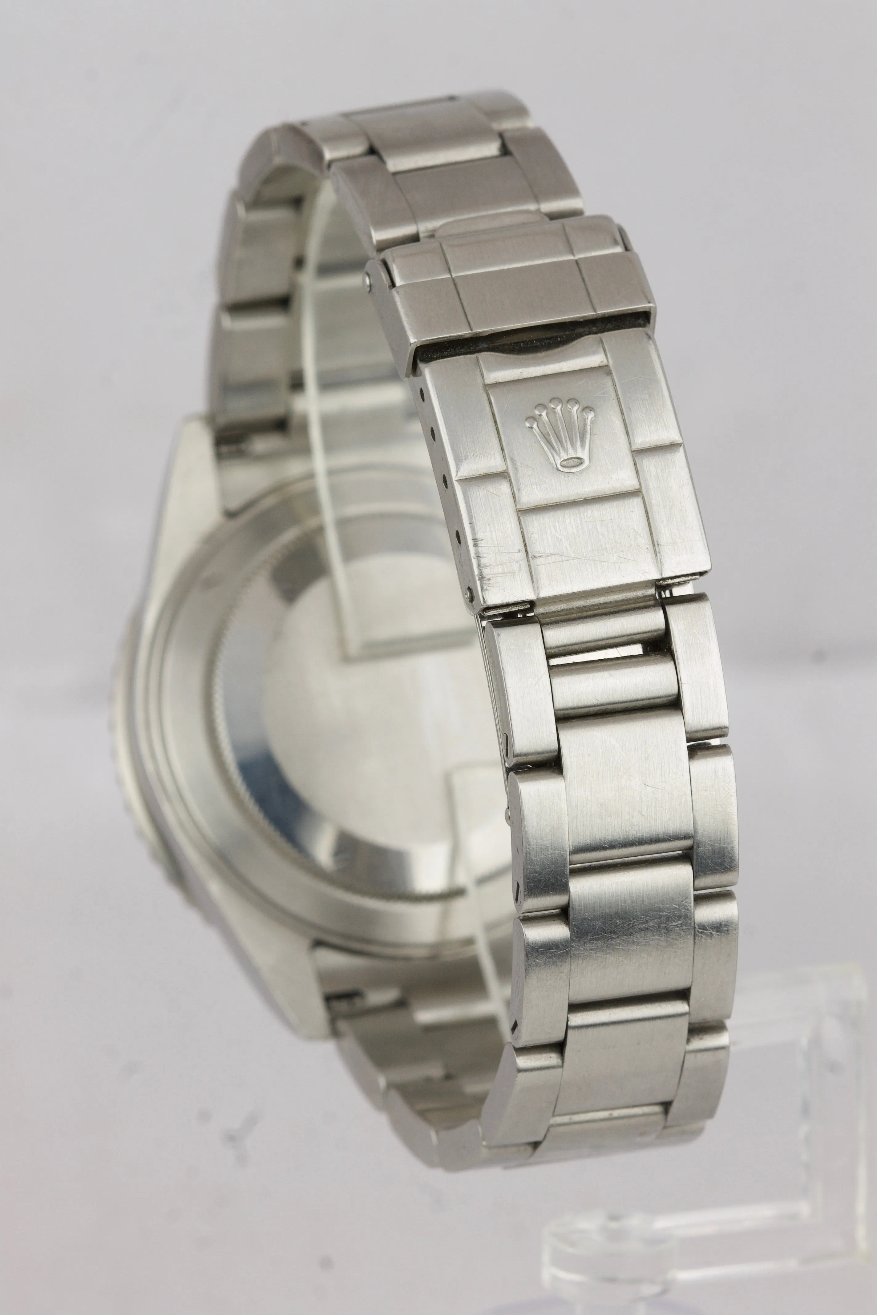 2010 BOX PAPERS Rolex GMT-Master II PEPSI Z SERIAL NO HOLES 16710 Steel Watch