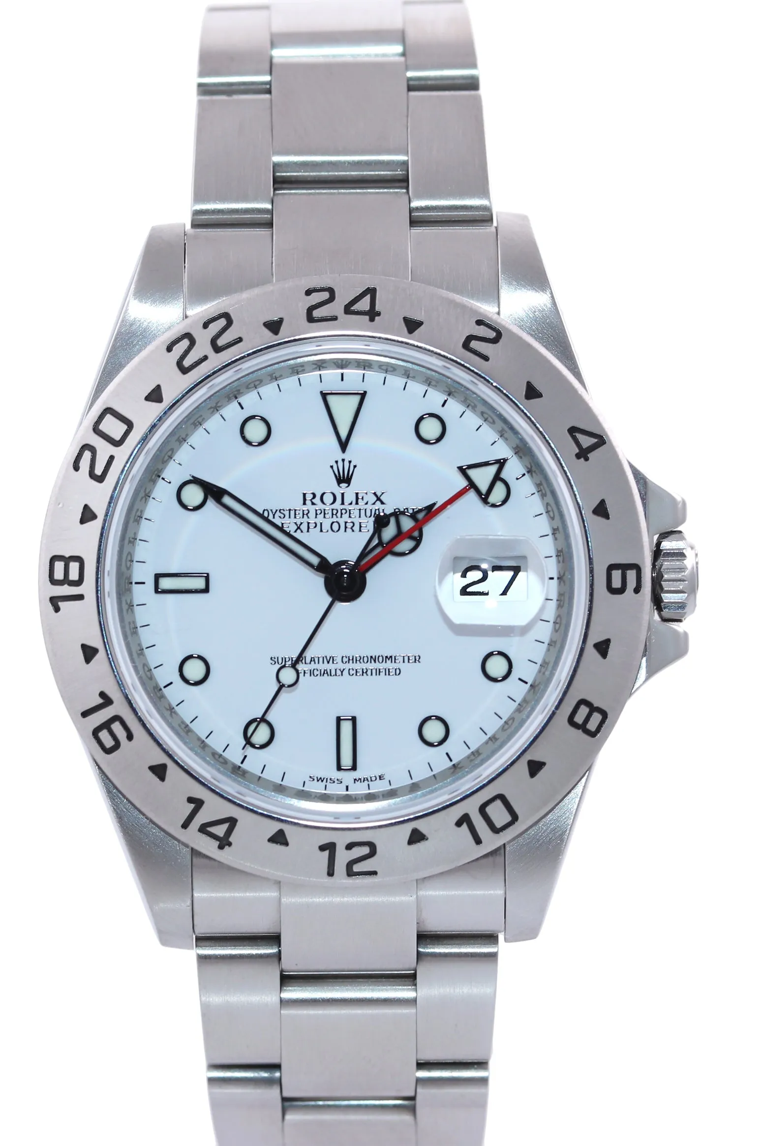 2010 Rolex 3186 WHITE Explorer II 16570 Stainless Steel Date 40mm Watch Box