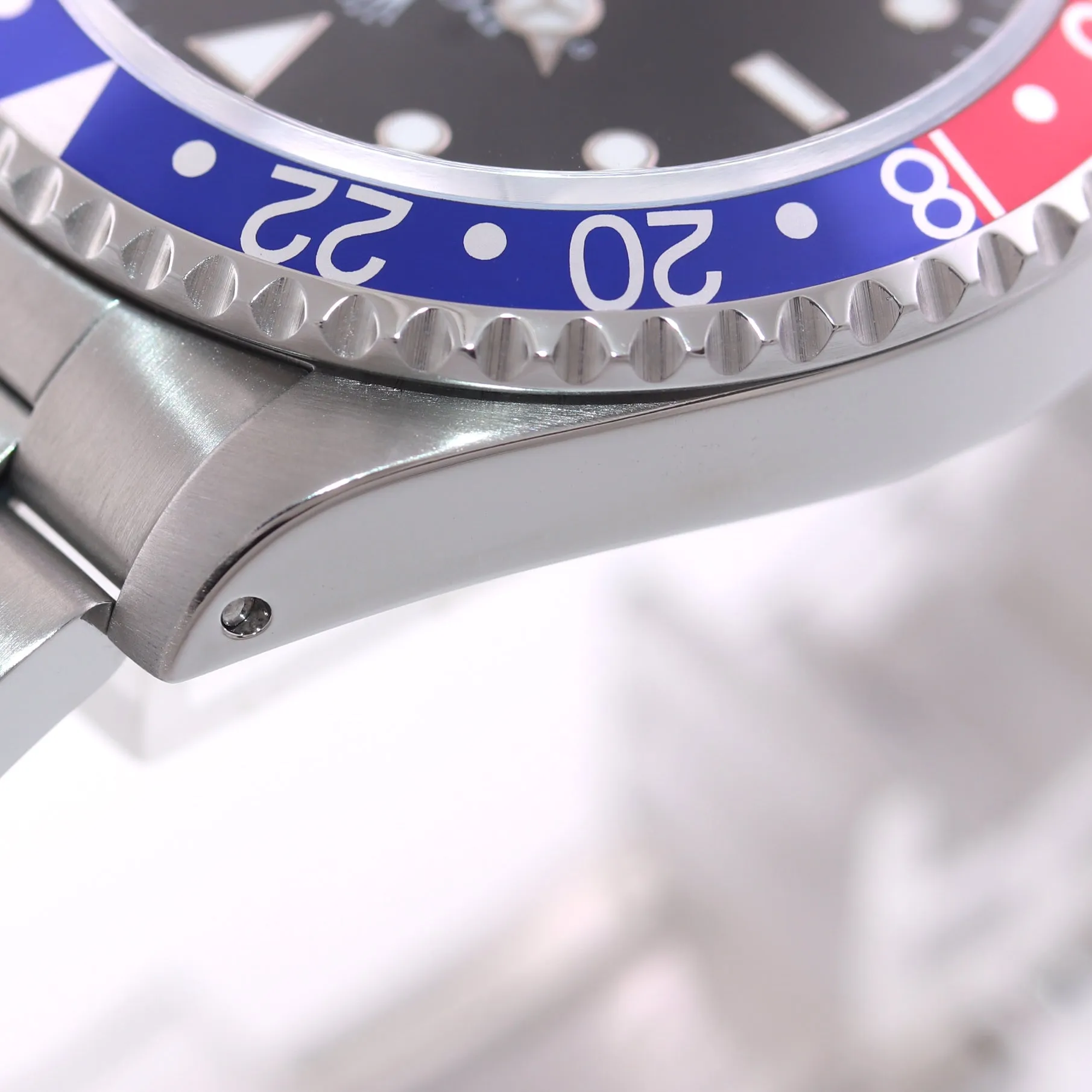2014 RSC Service Rolex GMT-Master Pepsi Blue Red Steel 16700 Watch Oyster Box
