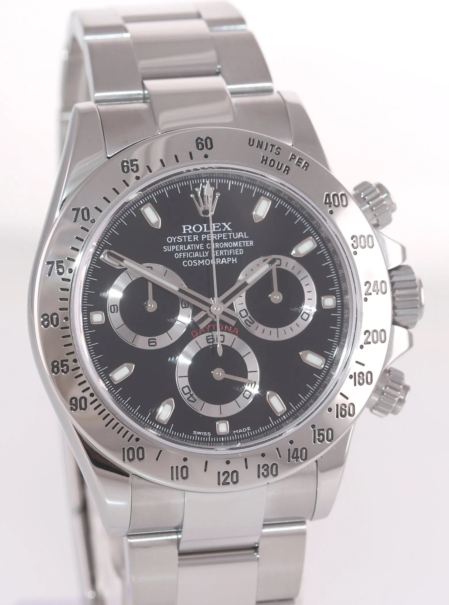 2015 PAPERS CHROMALIGHT Rolex Daytona 116520 Black Steel 40mm Watch Box