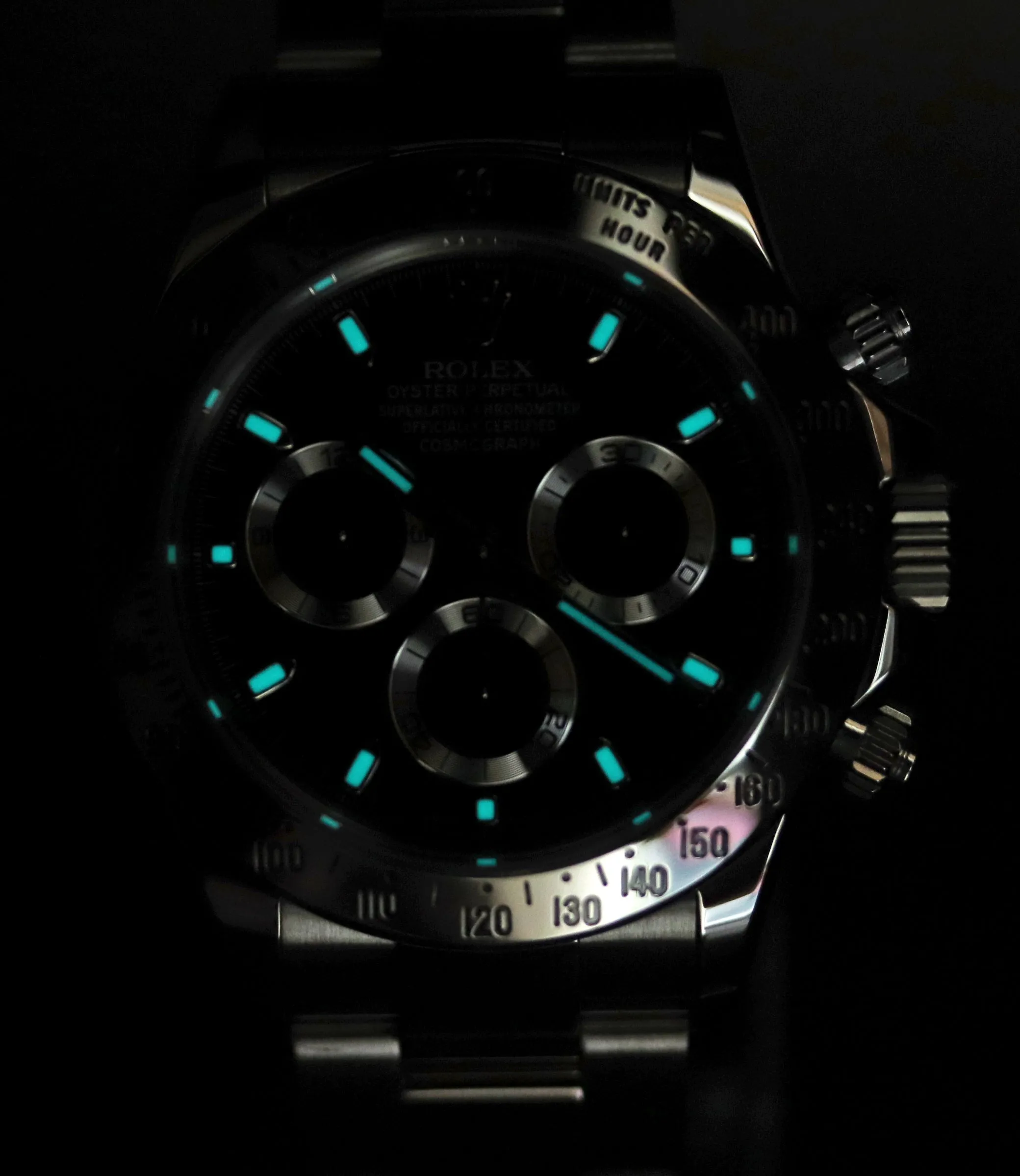 2015 PAPERS CHROMALIGHT Rolex Daytona 116520 Black Steel 40mm Watch Box