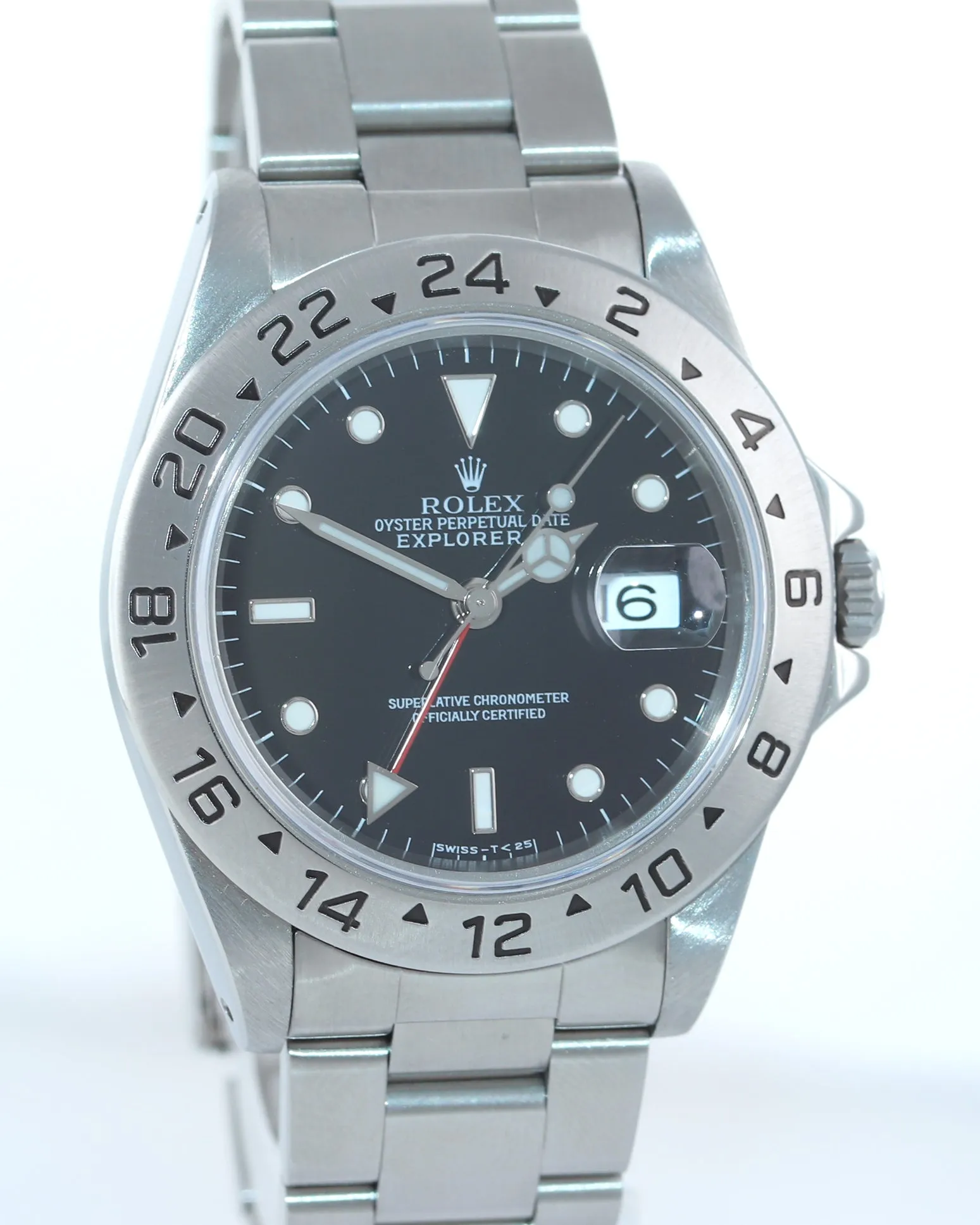 2017 RSC PAPERS TRITIUM Rolex Explorer II 16570 Steel Black Dial GMT 40mm Watch