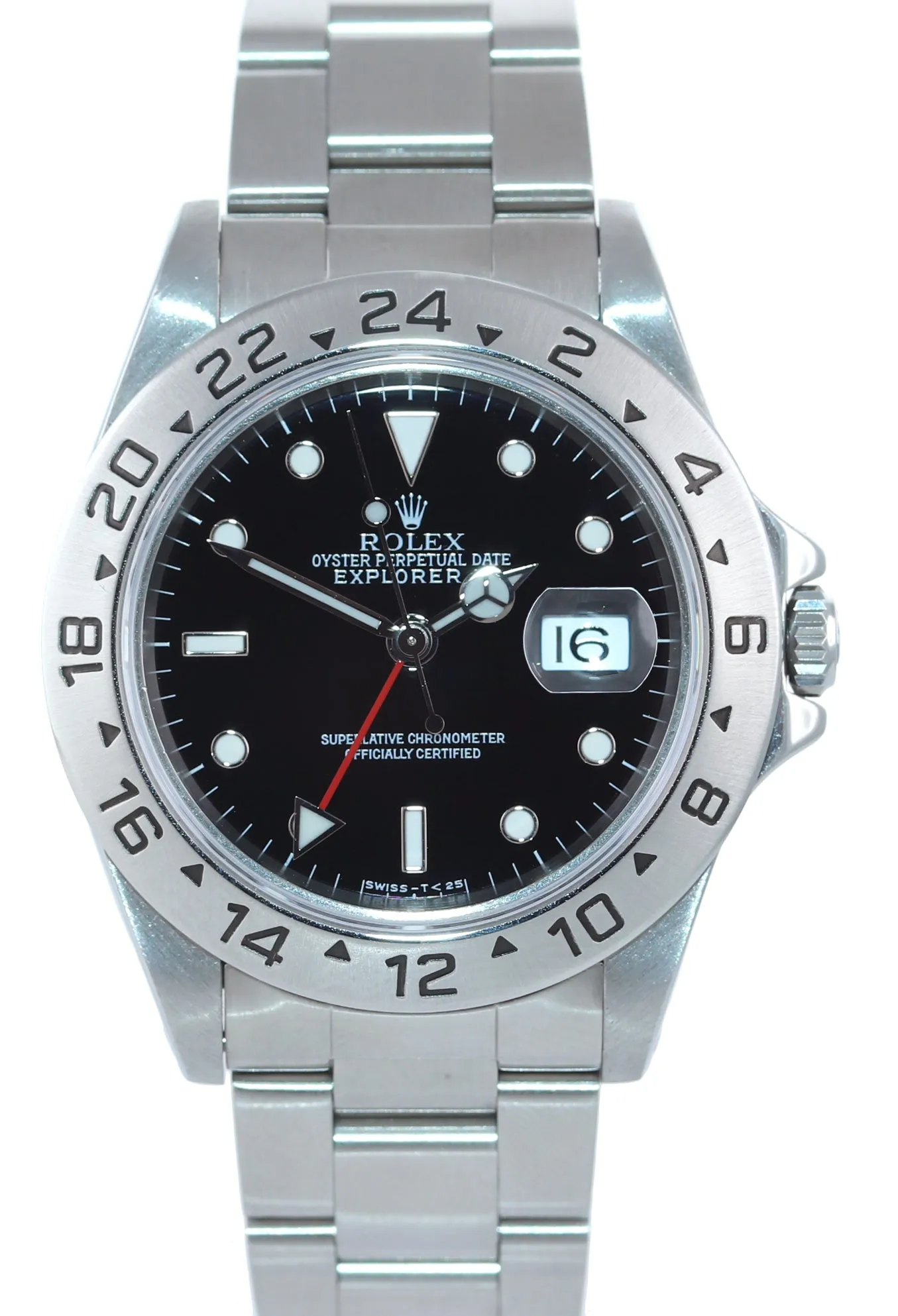 2017 RSC PAPERS TRITIUM Rolex Explorer II 16570 Steel Black Dial GMT 40mm Watch