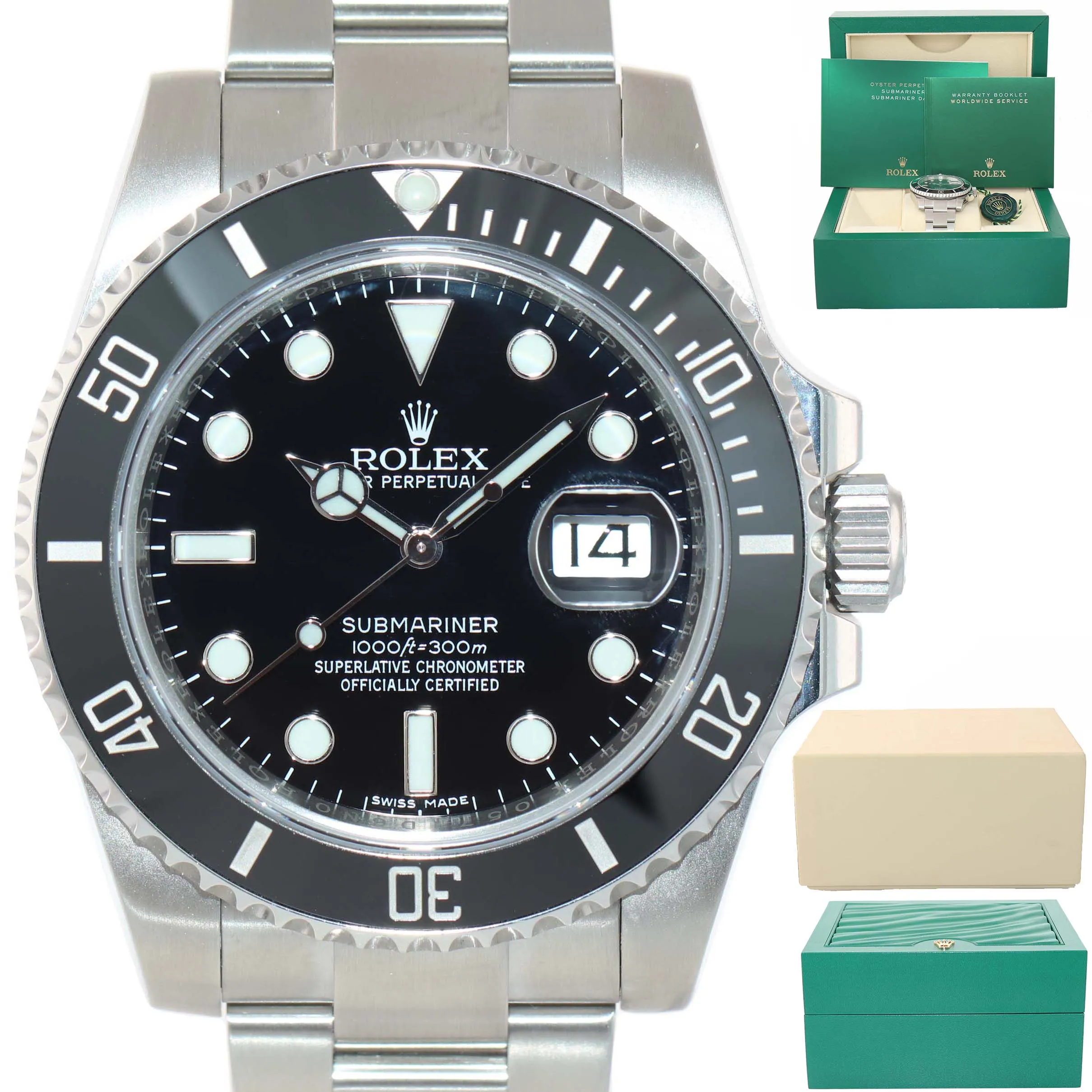 2018-2020 Rolex Submariner Date 116610 Steel Black Dial Ceramic Bezel Watch Box