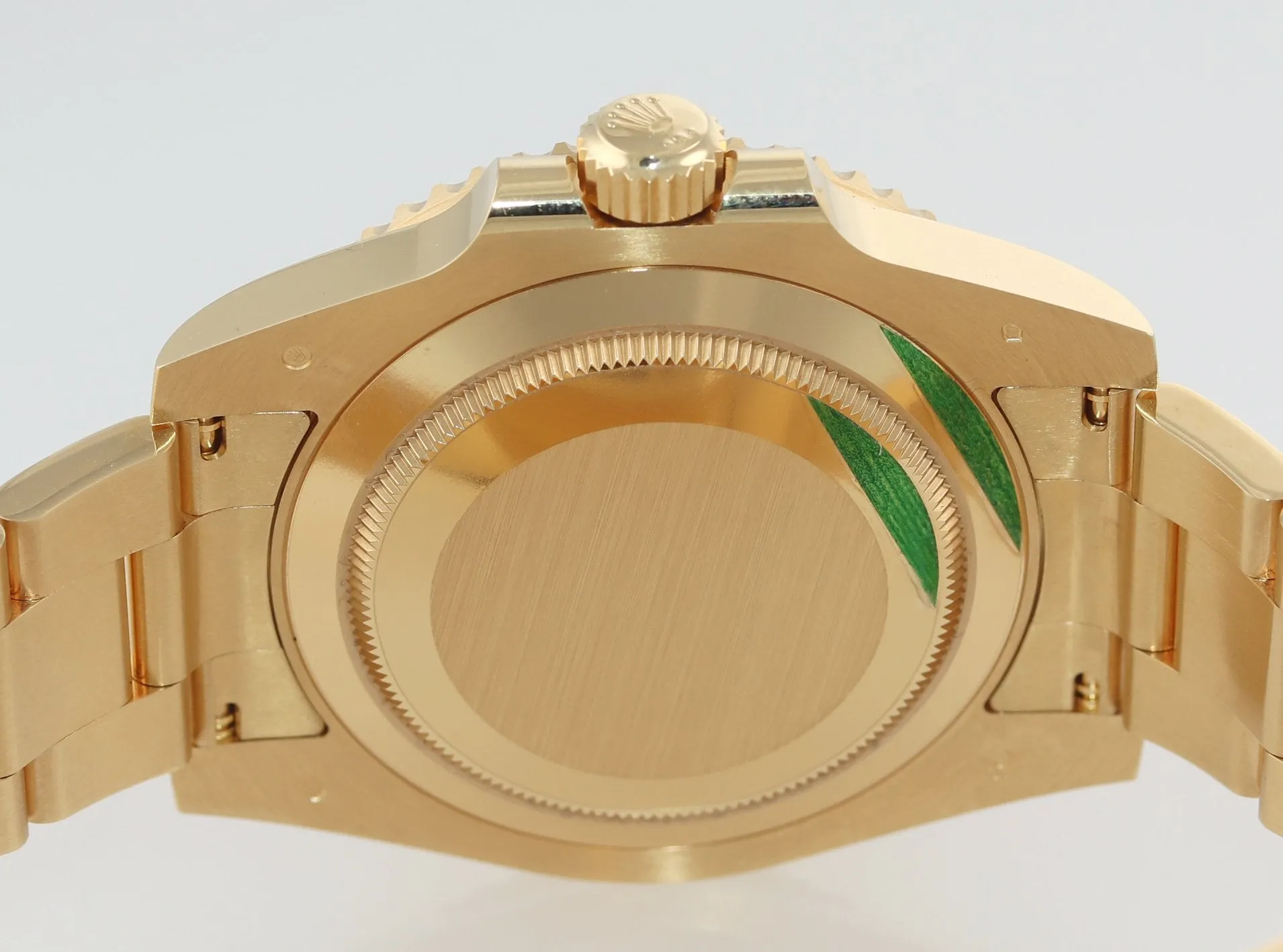 2018 PAPERS Rolex Sunburst Blue Ceramic 116618 18k Yellow Gold Watch Box