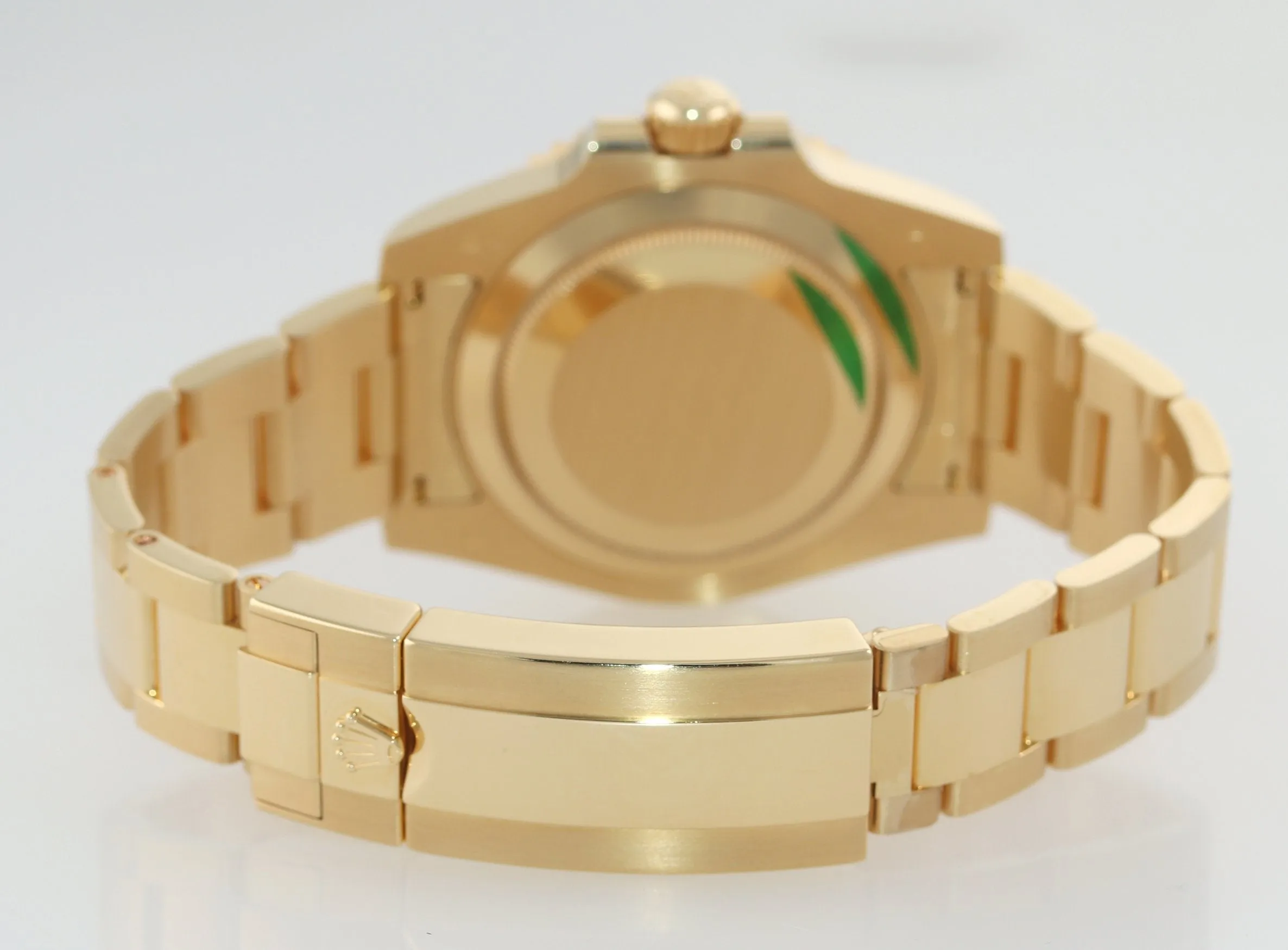 2018 PAPERS Rolex Sunburst Blue Ceramic 116618 18k Yellow Gold Watch Box
