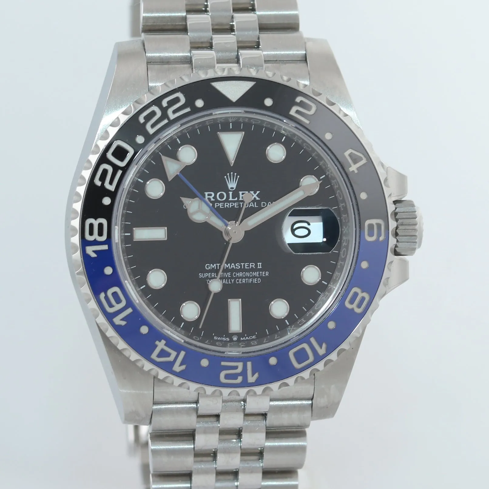 2020 PAPERS Rolex GMT Master Batman Blue Jubilee Ceramic 126710 Watch Box