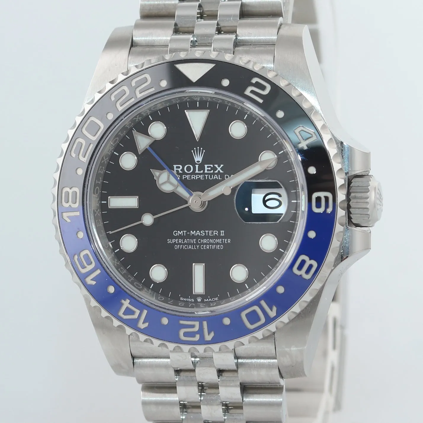 2020 PAPERS Rolex GMT Master Batman Blue Jubilee Ceramic 126710 Watch Box
