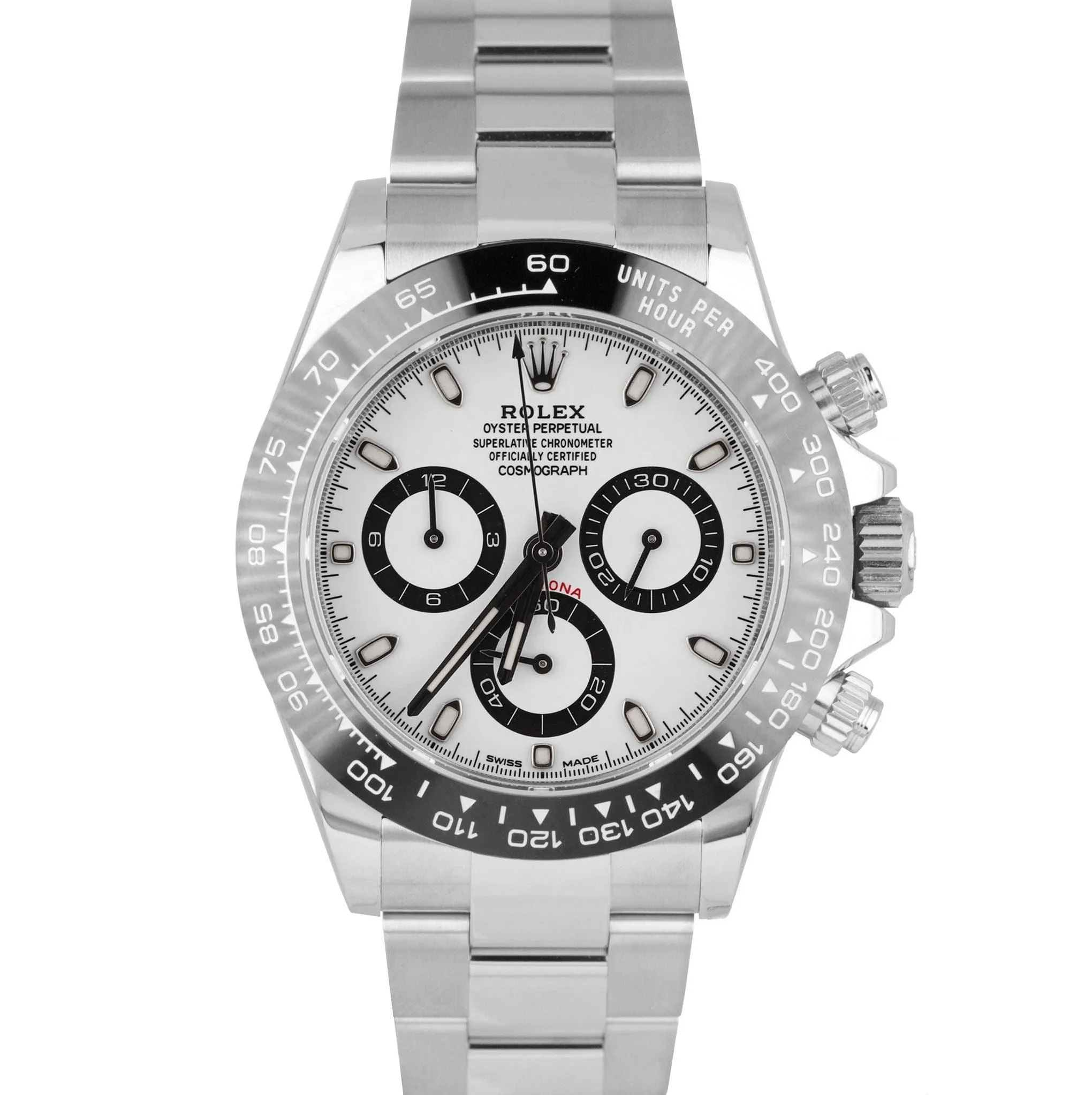 2020 UNWORN Rolex Daytona Cosmograph PANDA Ceramic White 40mm Watch 116500 LN