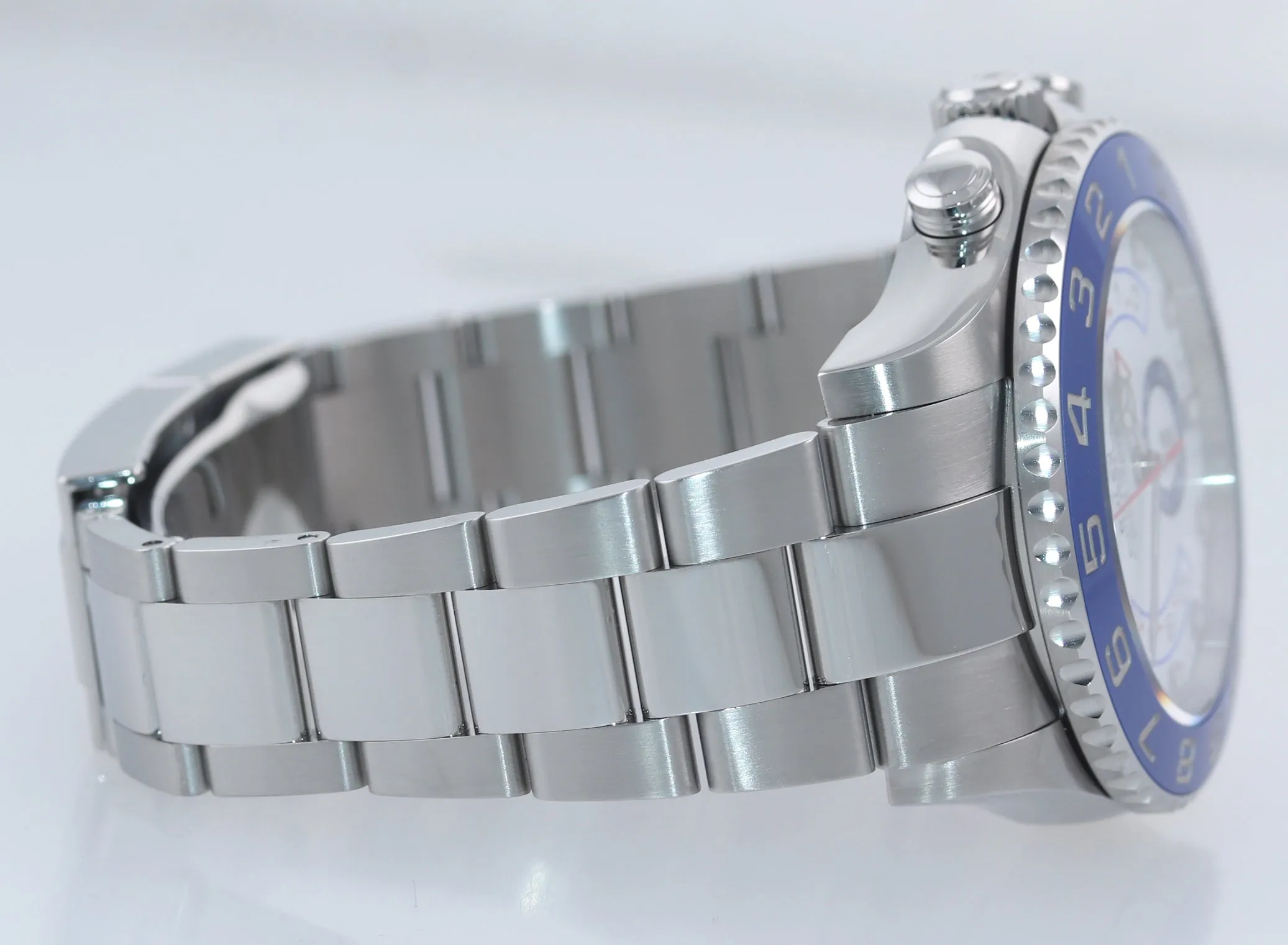 2023 MINT Rolex Yacht-Master 2 NEW MERC HANDS Steel Blue 116680 Watch Box