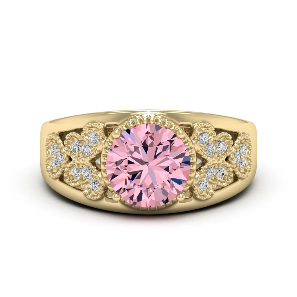 2.11 d.e.w cts Margaret Moissanite Ring