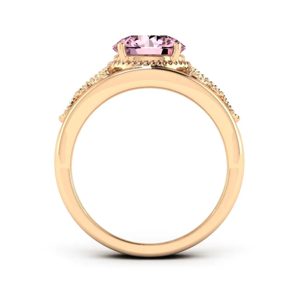 2.11 d.e.w cts Margaret Moissanite Ring