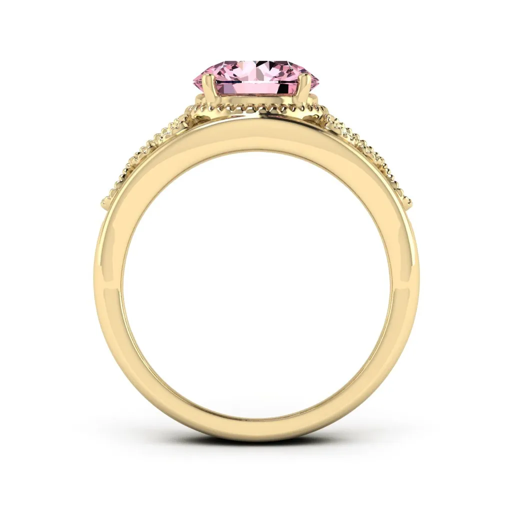 2.11 d.e.w cts Margaret Moissanite Ring