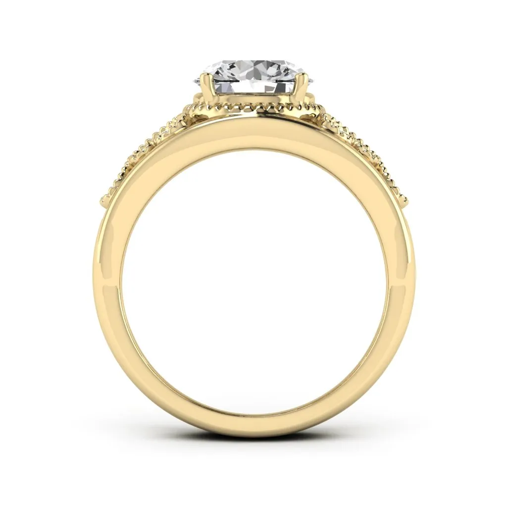 2.11 d.e.w cts Margaret Moissanite Ring