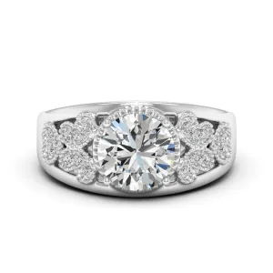2.11 d.e.w cts Margaret Moissanite Ring