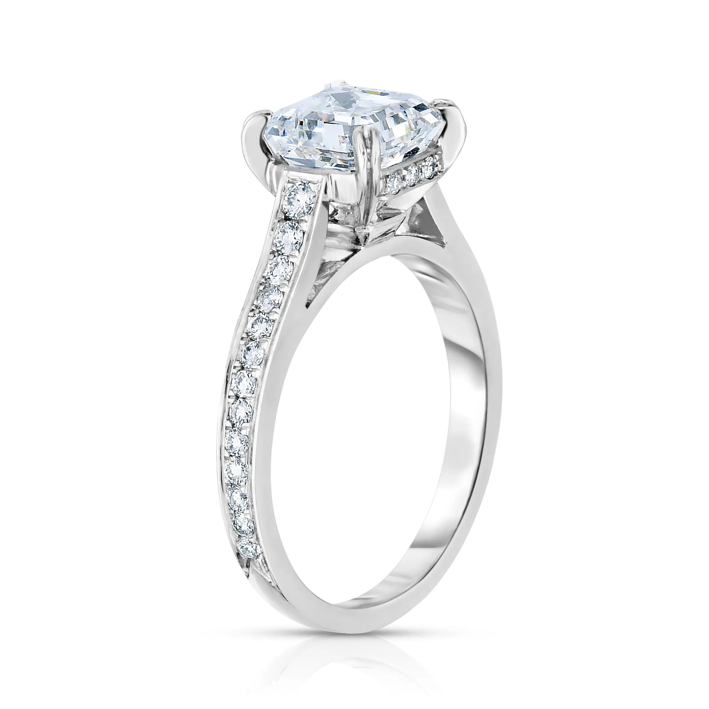 2.24CT PRINCESS CUT ENGAGEMENT RING