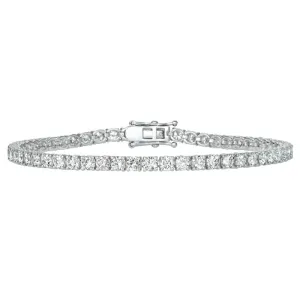 2.56 CT Natural Diamond Tennis Bracelet G-H SI 14K White Gold 9 inches B5882-2I