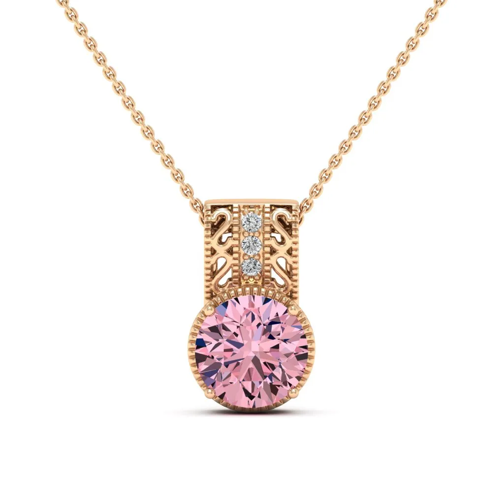 2.81 d.e.w cts Laryssa Moissanite Necklace