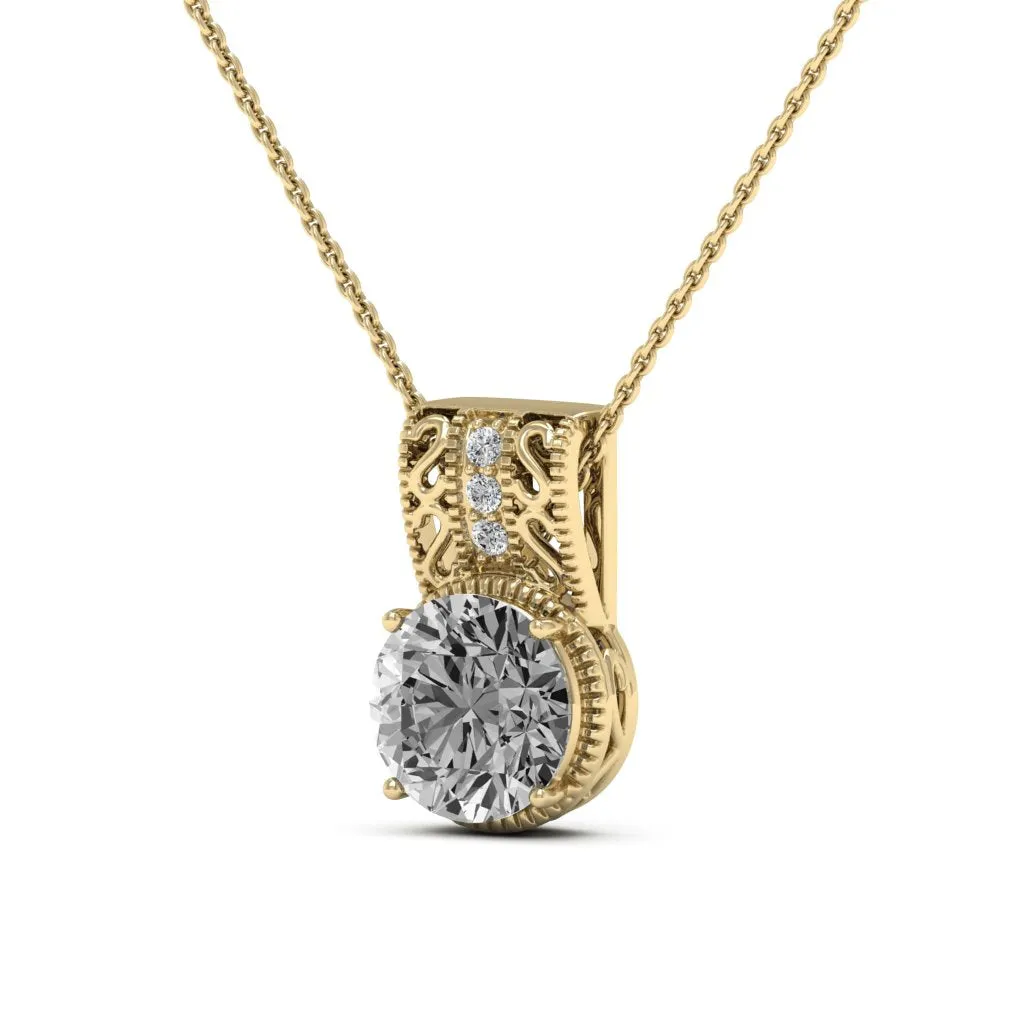 2.81 d.e.w cts Laryssa Moissanite Necklace