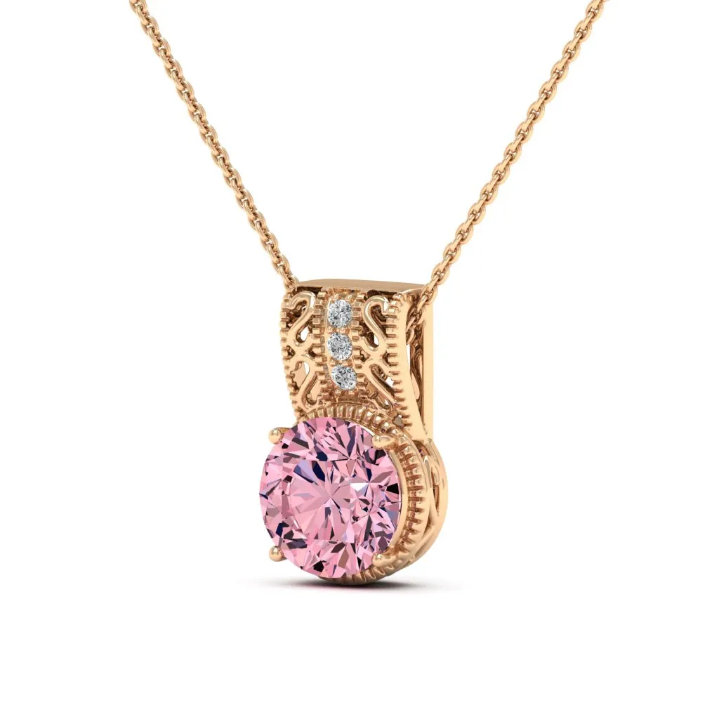 2.81 d.e.w cts Laryssa Moissanite Necklace