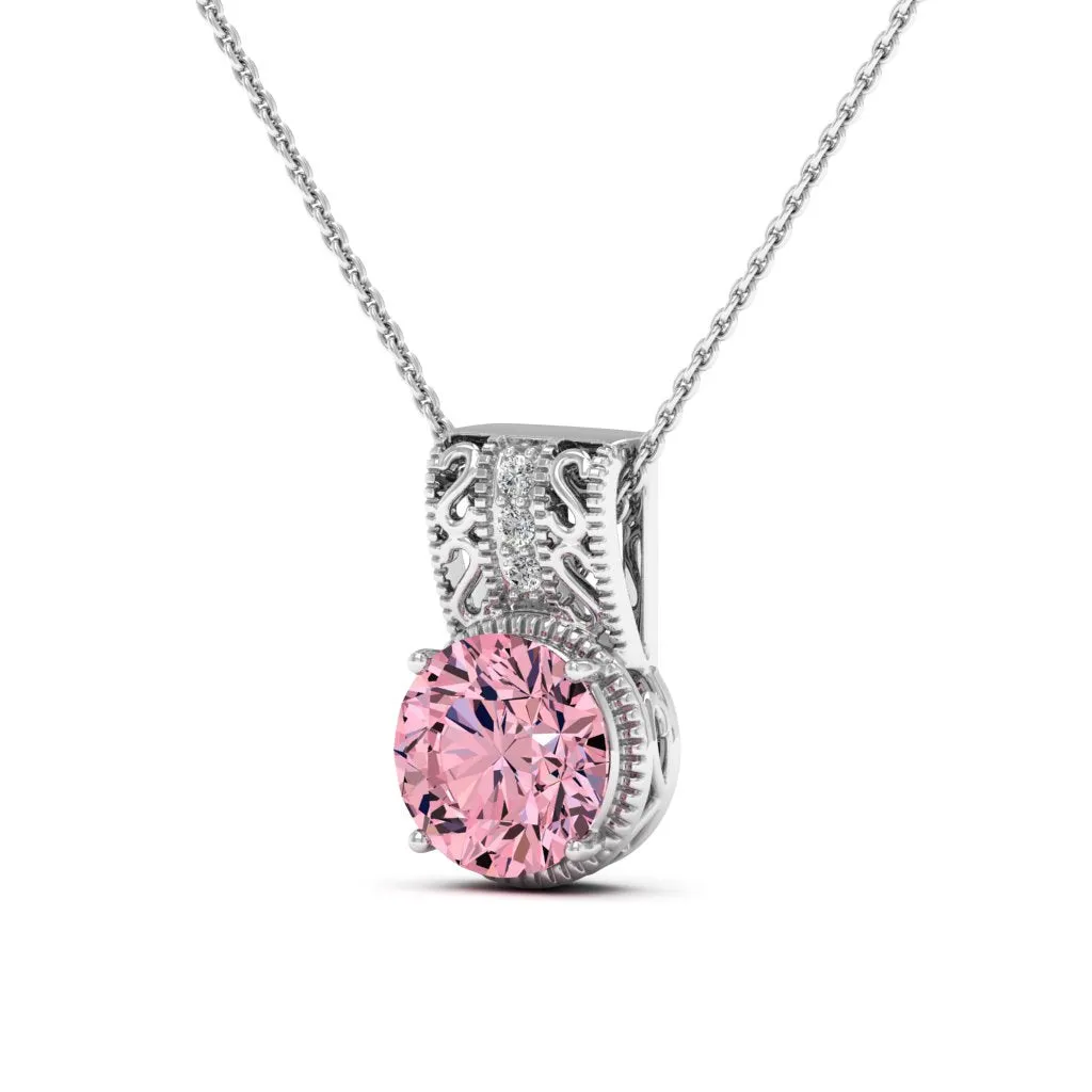 2.81 d.e.w cts Laryssa Moissanite Necklace
