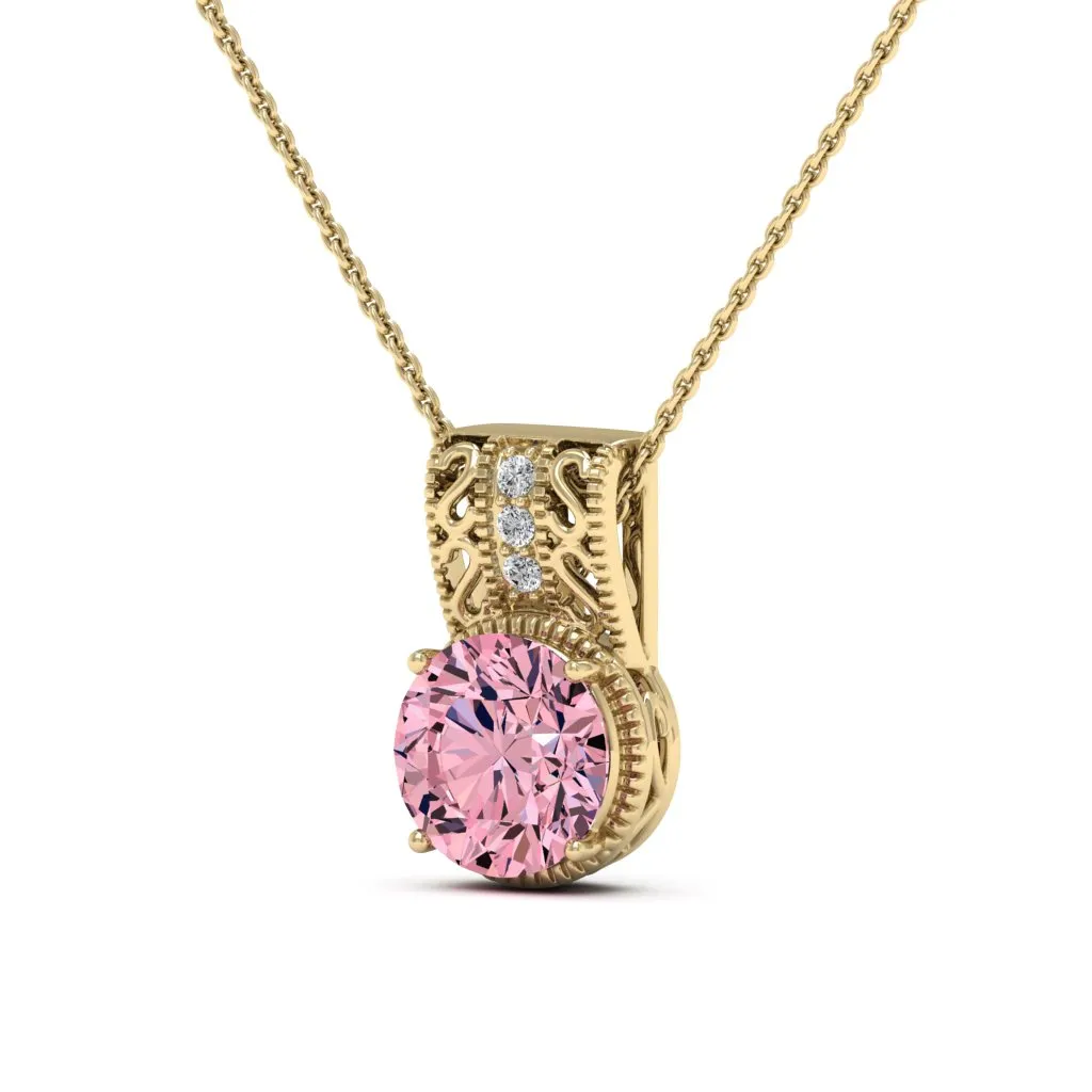 2.81 d.e.w cts Laryssa Moissanite Necklace