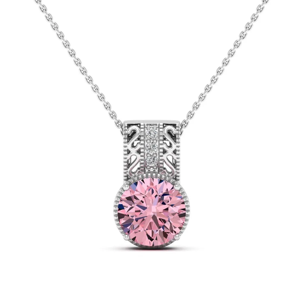 2.81 d.e.w cts Laryssa Moissanite Necklace