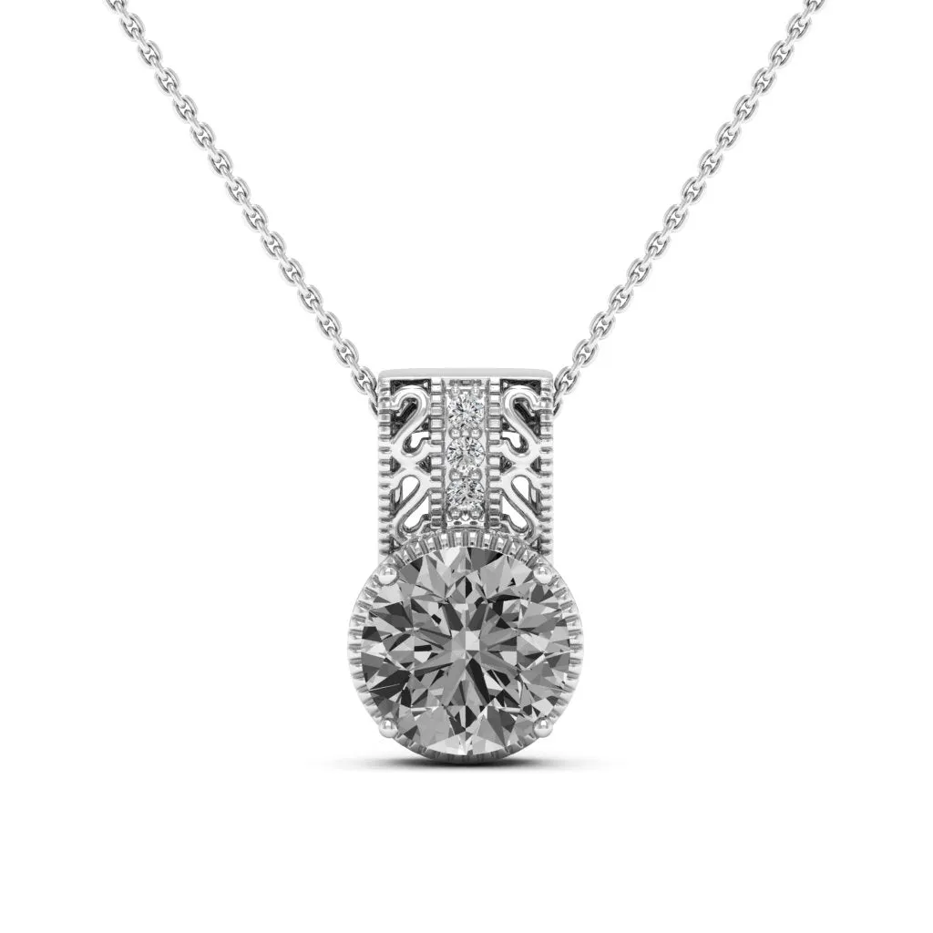 2.81 d.e.w cts Laryssa Moissanite Necklace