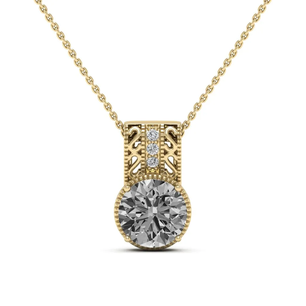 2.81 d.e.w cts Laryssa Moissanite Necklace