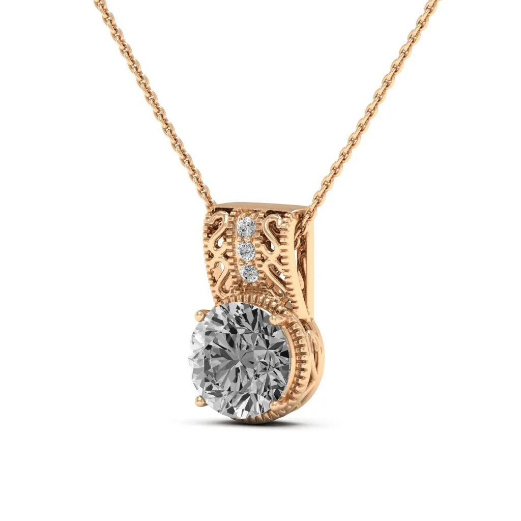 2.81 d.e.w cts Laryssa Moissanite Necklace