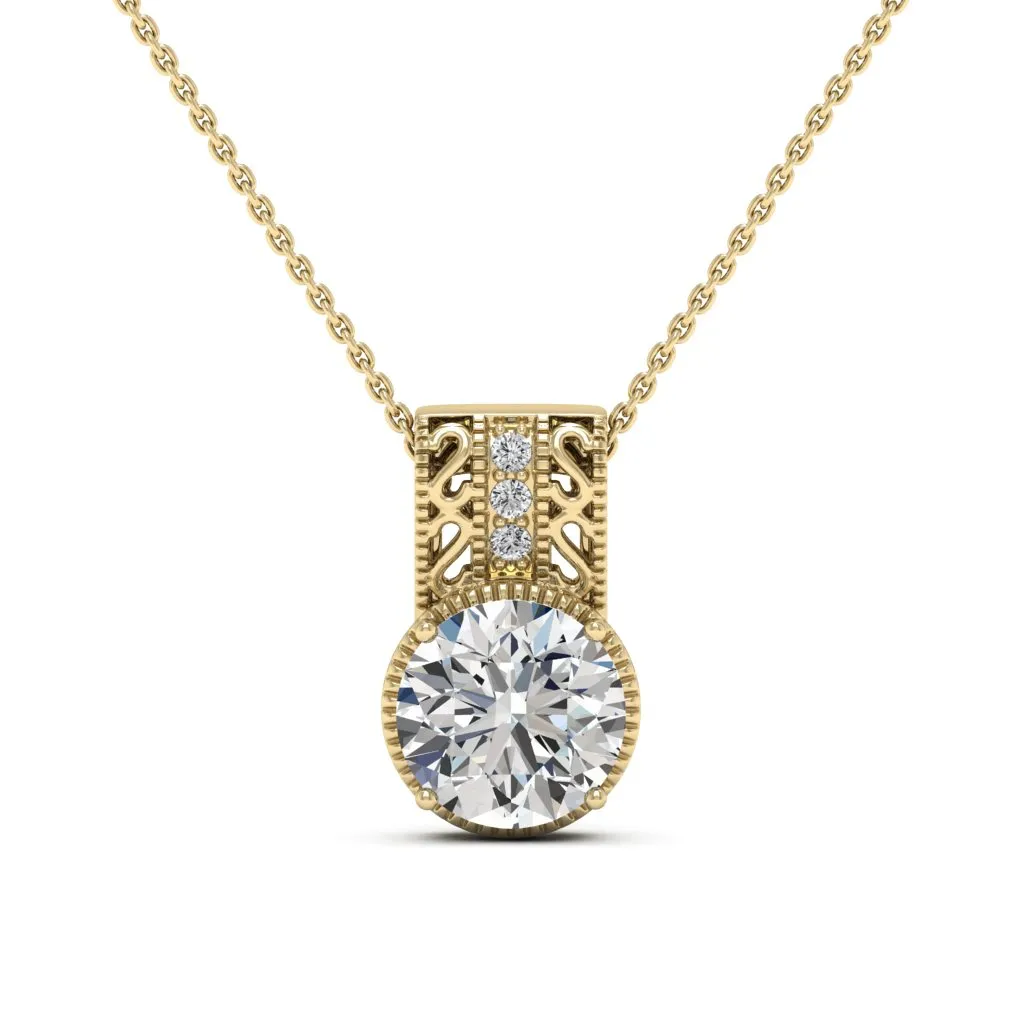 2.81 d.e.w cts Laryssa Moissanite Necklace