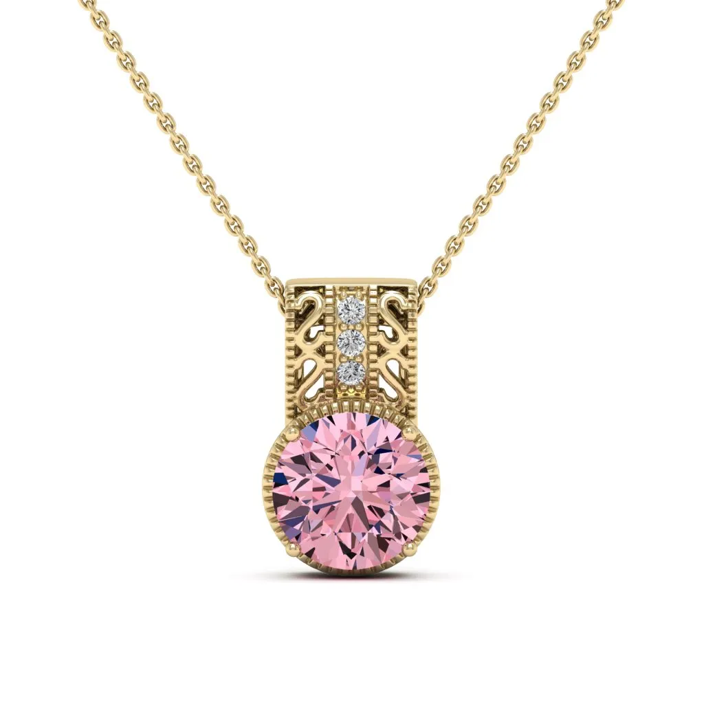 2.81 d.e.w cts Laryssa Moissanite Necklace