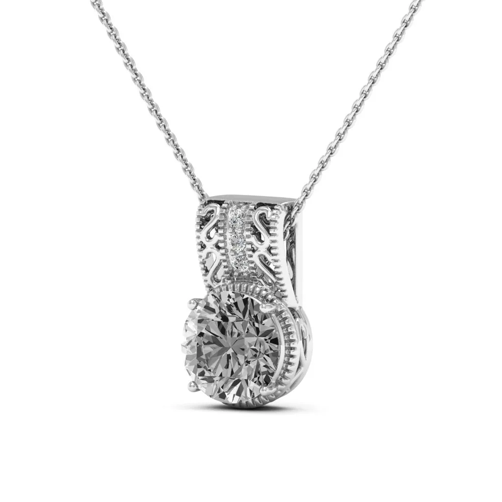 2.81 d.e.w cts Laryssa Moissanite Necklace