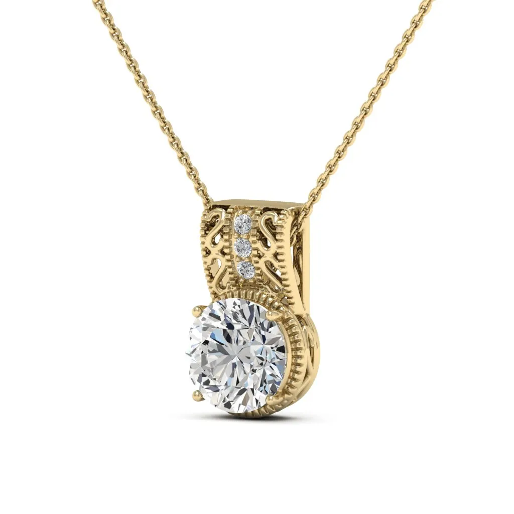 2.81 d.e.w cts Laryssa Moissanite Necklace