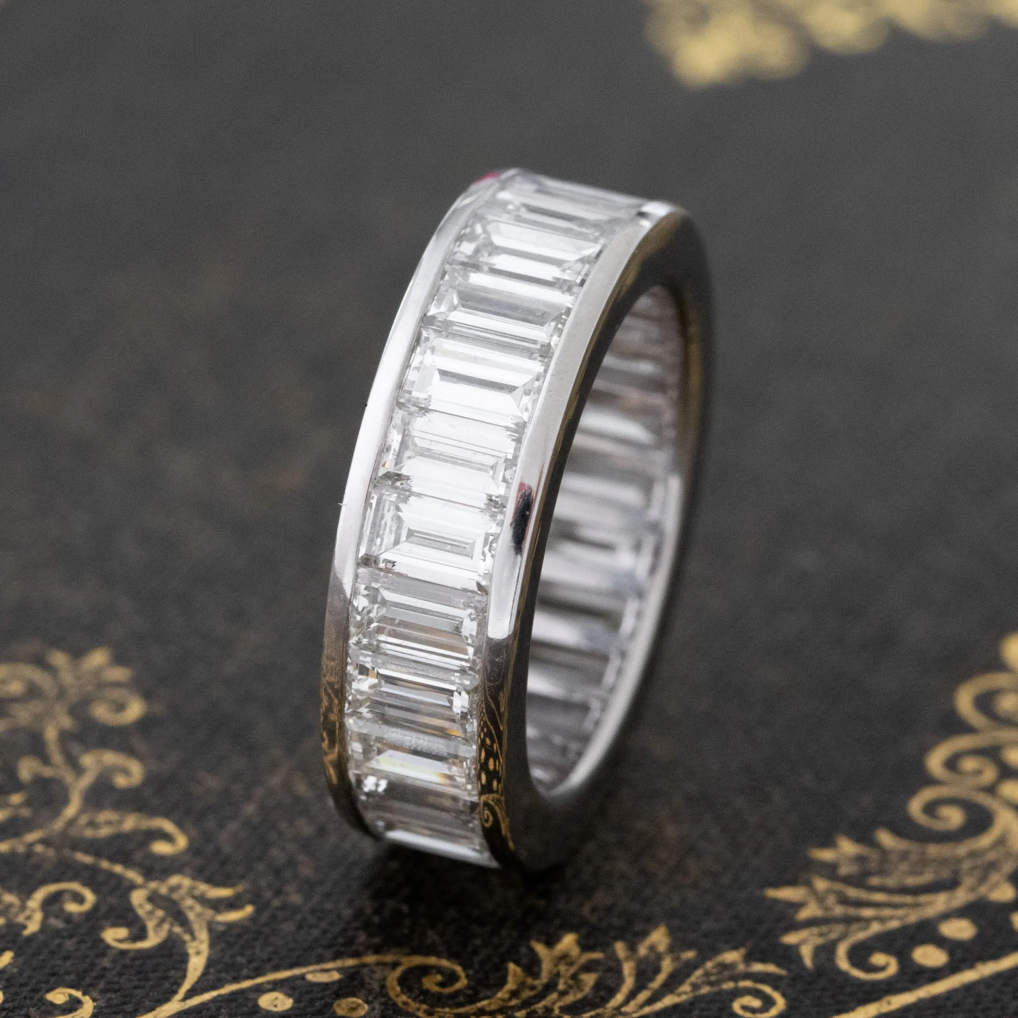 4.41ctw Baguette Cut Diamond Eternity Band