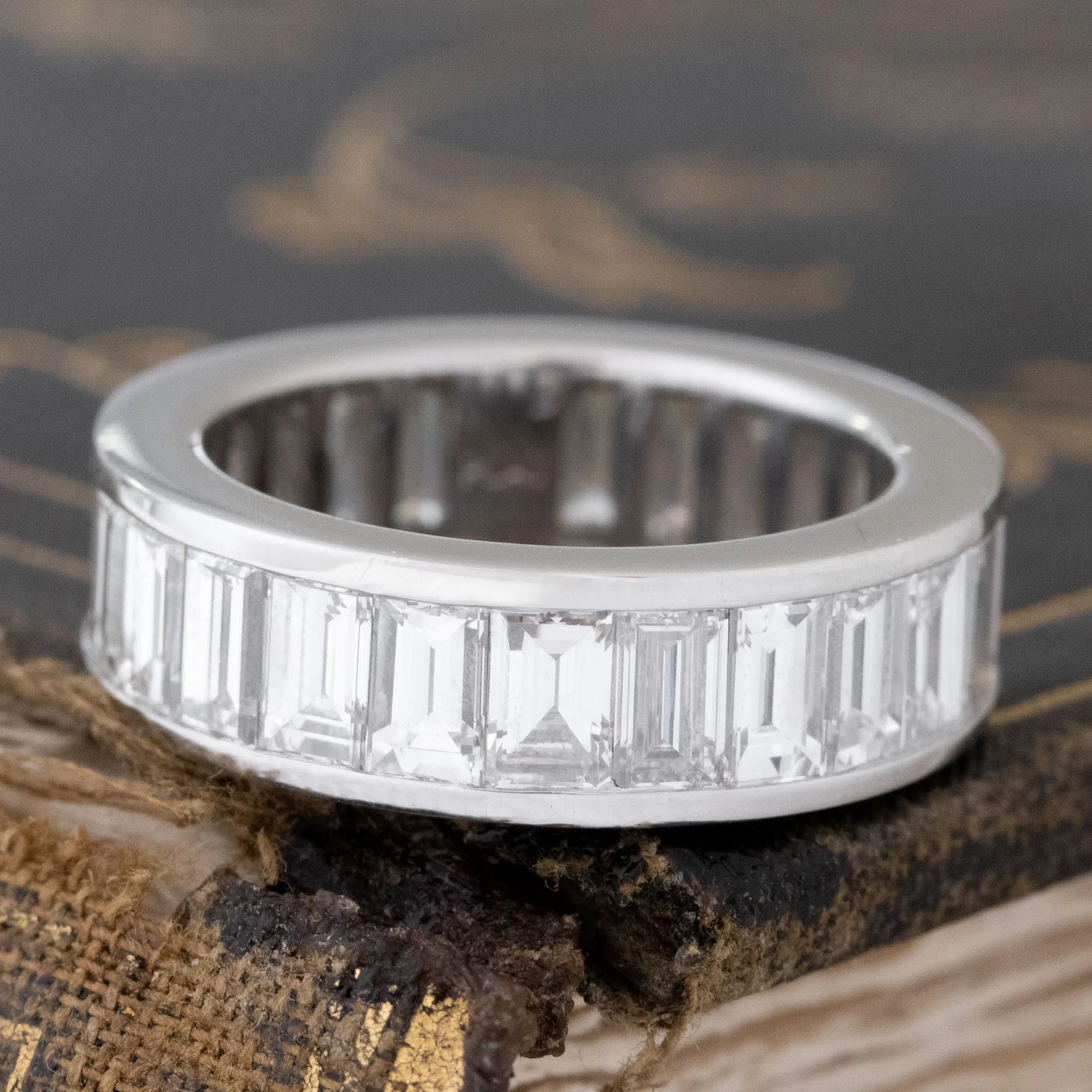 4.41ctw Baguette Cut Diamond Eternity Band