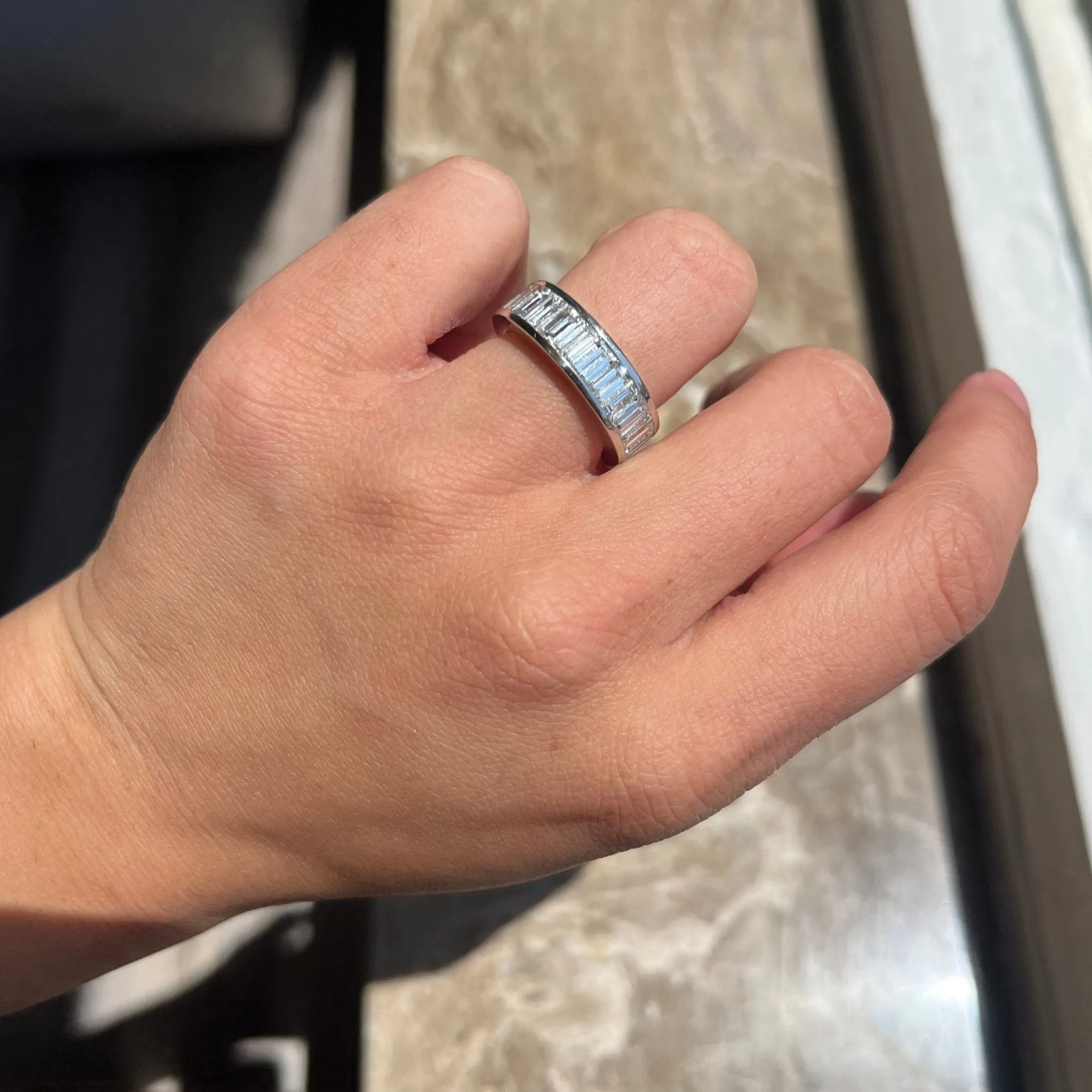 4.41ctw Baguette Cut Diamond Eternity Band