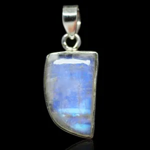 5.3g, Totally Handmade Rainbow Moonstone 925 Sterling Silver Pendant, Moonstone Pendant