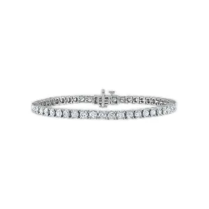 6 CTW Natural Diamond 7-inch Tennis Bracelet in 10KT White Gold