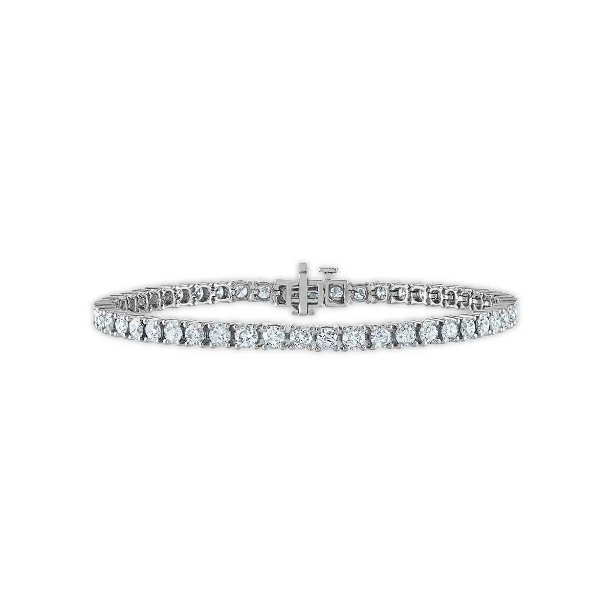 6 CTW Natural Diamond 7-inch Tennis Bracelet in 10KT White Gold