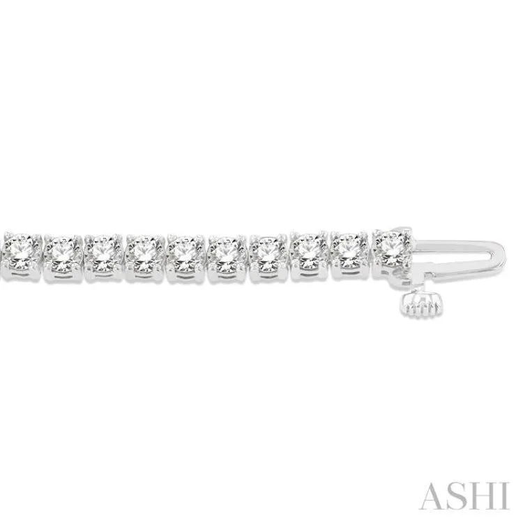 6 ctw Round Cut Diamond Tennis Bracelet in 14K White Gold