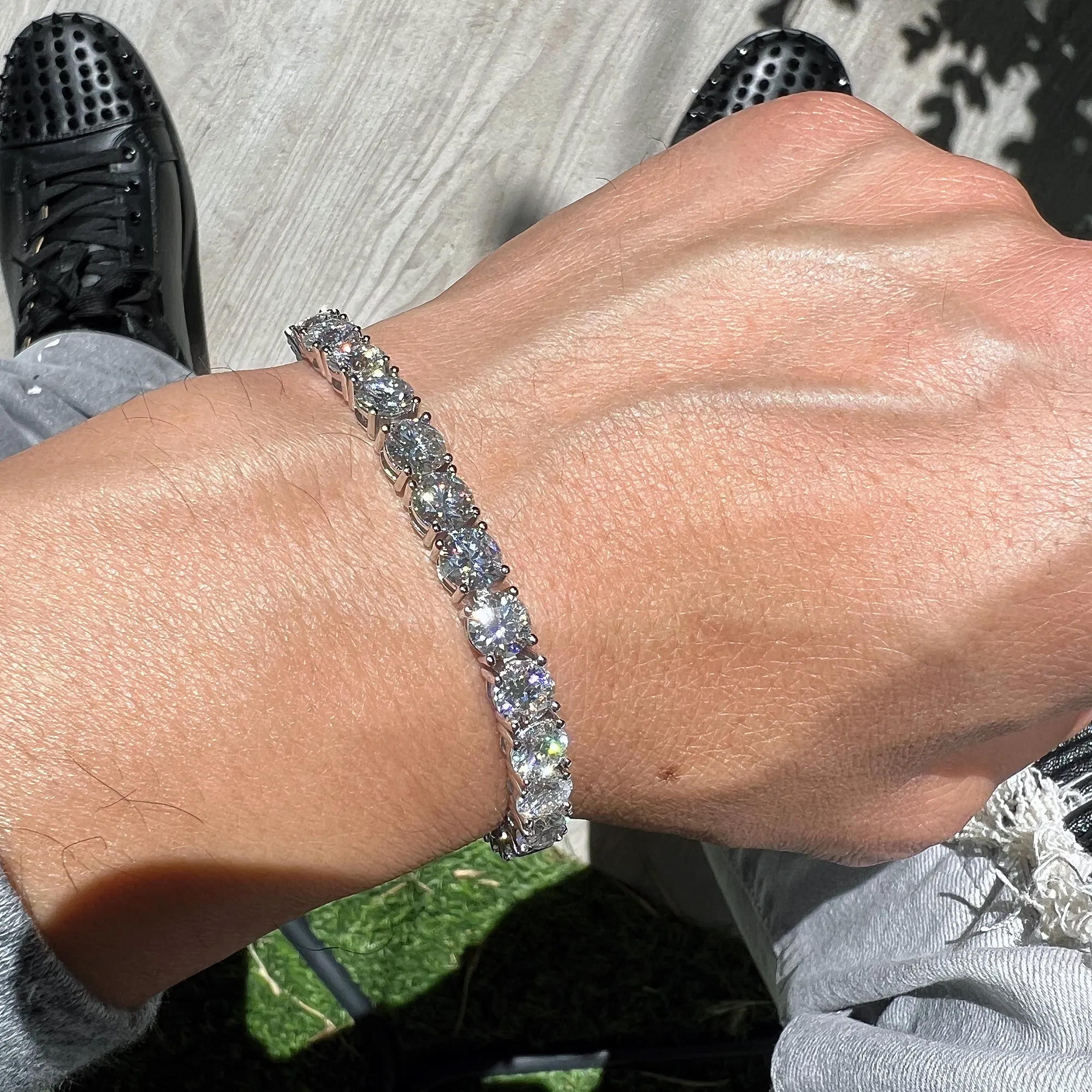 6.5MM Premium VVS Moissanite Tennis Bracelet