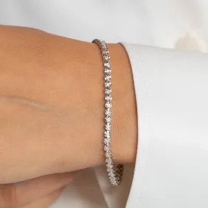 8K White Gold Tennis Bracelet